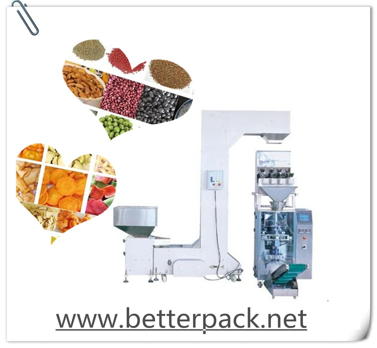 automatic weighing and packing machine for rice peanut sugar